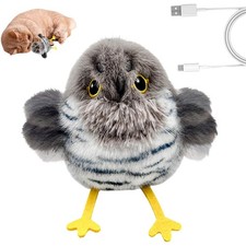 Flapping Bird Cat Toy, 2026 Upgraded Interactive Flying Chirping Bird Toys