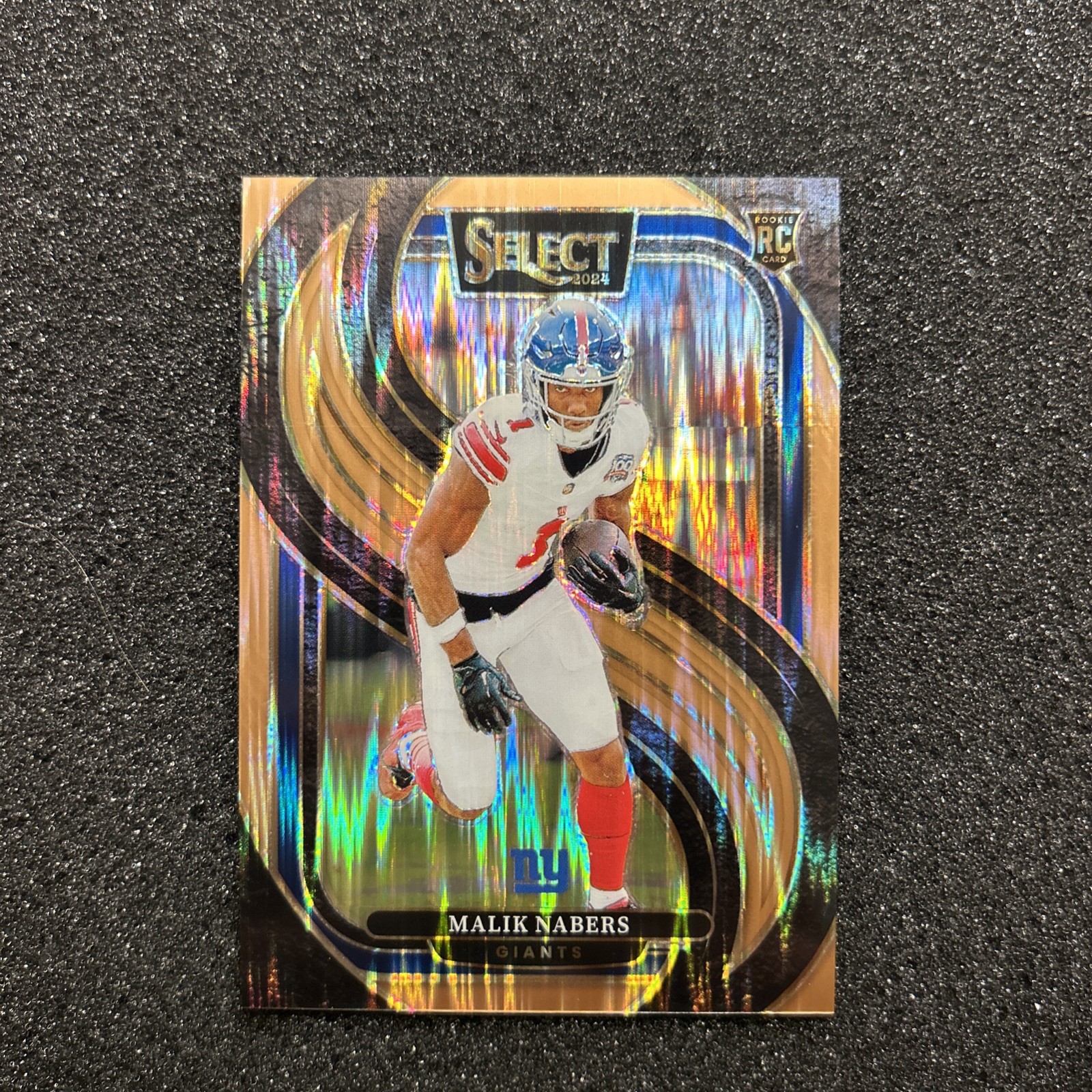 2024 Panini Select - Malik Nabers #116 Premier Level Bronze Copper Prizm 107/299