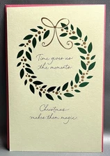 American Greetings Christmas Greeting Card "Time Gives Us The Moments"-1 Ea
