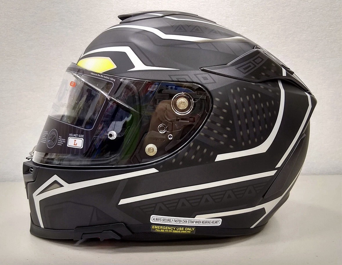 HJC エイチジェイシー MARVEL BLACK PANTHER フルフェイス MARVEL BLACK PANTHER HJC. Large Motorcycle Helmet | eBay