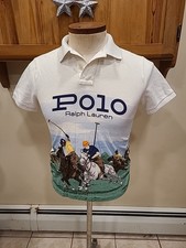 Polo Ralph Lauren Men s POLO CLUB SCENIC Custom Slim Polo Shirt White, Size S