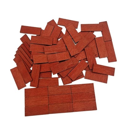 Miniatur-Holzbodenbelag Holzperlen Geometrisch Bambus Möbel Bastelset