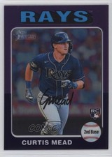 2024 Topps Heritage Hot Box Chrome Purple Refractor Curtis Mead #176 10q4