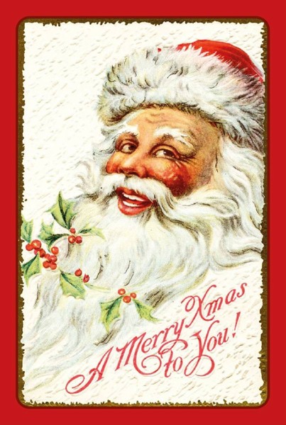 Holzschild 18X12 Cm Weihnachten Santa Claus Fest Christmas Deko Geschenk Holz Sc-image