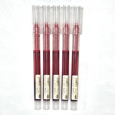 sencoo 5 pack Red Ink Extra Fine Point Pens Liquid Ink Pen Rolling Roller bal...