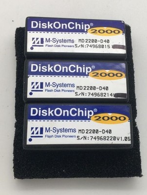 M-systems md 2200-d40 diskonchip 2000, 40mb flash memory, ONE CHIP ONLY