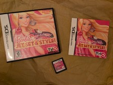 Barbie: Jet, Set & Style (Nintendo DS, 2011) COMPLETE w/ Case manual game