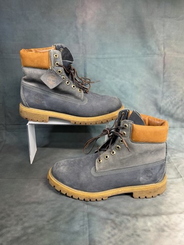 Size 9 Timberland 6 Inch Premium Boot 'Blue' TB09653B Rare Colors