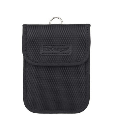 wisdompro Faraday Tasche für Autoschlüssel, Schlüsselsignal 5,3 x 3,9 Zoll, schwarz 