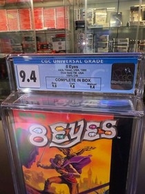 NES 8 Eyes CIB NOT SEALED graded CGC 9.4 With 9.8 Cart