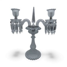 *RARE* Baccarat Zenith - 2 Light Crystal Candelabra 