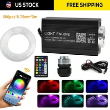 500pc Home Car Headliner Star Light Set Roof Glow Ceiling Light Fiber Optic #