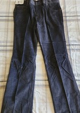 NWT Vintage Rene De France Corduroy Pants Cords Gray 80s 36 Waist Style 1971