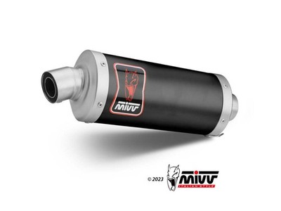 MUFFLER EXHAUST BLACK STEEL MIVV DAKAR TRIUMPH TIGER 1200 GT/RALLY 2021 - 2024
