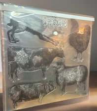 Iron Orchid Designs IOD 2020 RETIRED “Farm Animals” Stamp w/Masks & IODEnvelope