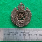 WW2 Royal Engineers Plastic Economy Cap Badge - Nice Clean Example