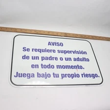 Sigo Signs Spanish Notice Sign Metal 18" x 12"  SC-9156-18