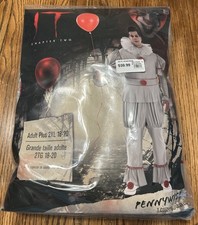 IT Chapter 2 Movie Pennywise Clown Halloween Costume Mens Adult XXL 2XL NEW