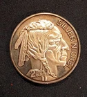 Beautiful 2 Oz Two Ounce Jumbo "Big Nickel" .999 Pure Silver Indian Head Buffalo