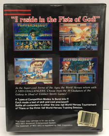 World Heroes 2 Jet NEO GEO AES Complete CIB US Version NEOGEO Tested & WORKING