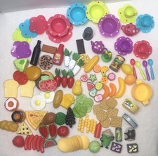 HUGE Lot of Kids Pretend Play Toy Food, Dishes, Utensils, Groceries for Kitchen