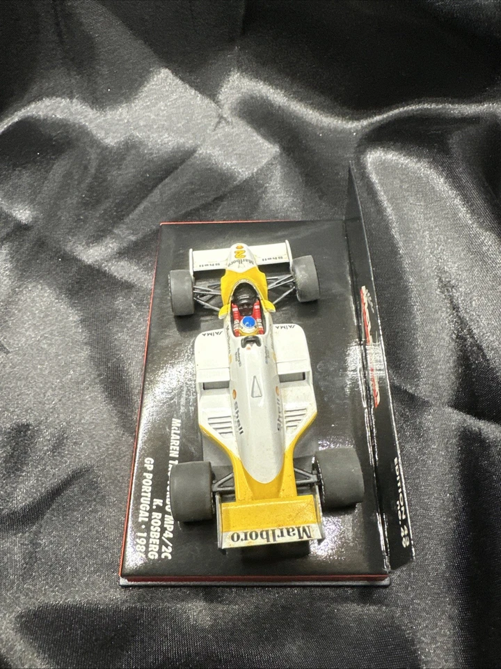 PMA Minichamps 1/43 McLaren MP4/2C 1986 Portugal GP #2 Keke Rosberg USA Boxed - Image 2 of 4