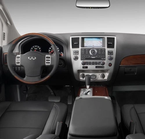 Infiniti QX56 2009 2010 cuero perilla de cambio color carbón Infiniti 100 % fabricante de equipos originales🟠 Foto 4 de 4