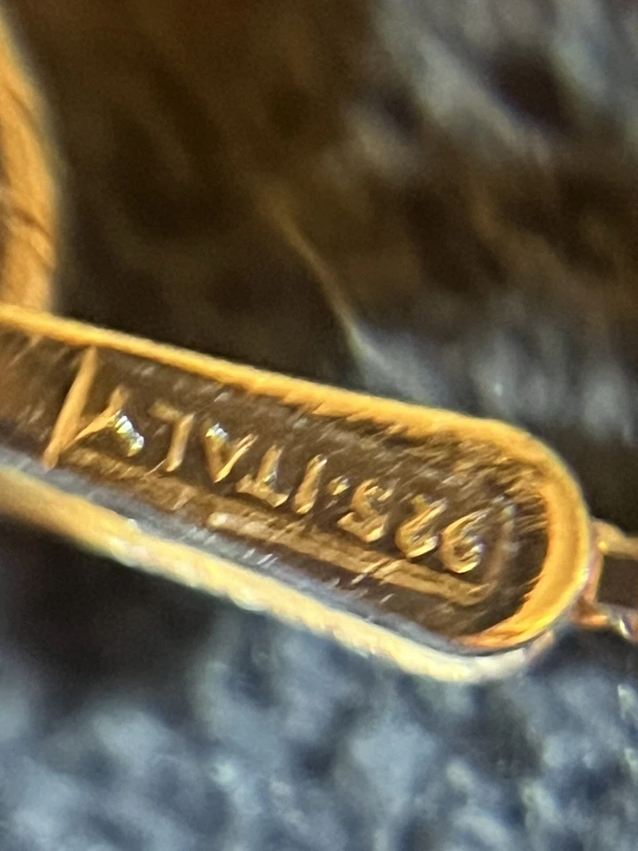 Sterling Silver Blue Topaz Cross Pendant On A 925 Chain 18” 4 Grams - Image 4 of 4