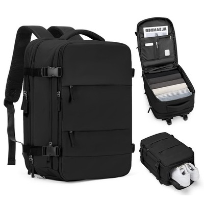 Mochila Expandible Para Viaje Apta Para Avion Con Compartimento Zapatos