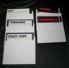 Commodore 64C Test Pilot Package-ATF Crazy Cars Harrier Infiltrator II Tomahawk image