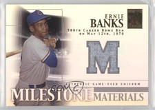 2002 Topps Tribute Milestone Materials Ernie Banks #MIM-EB HOF 1h1