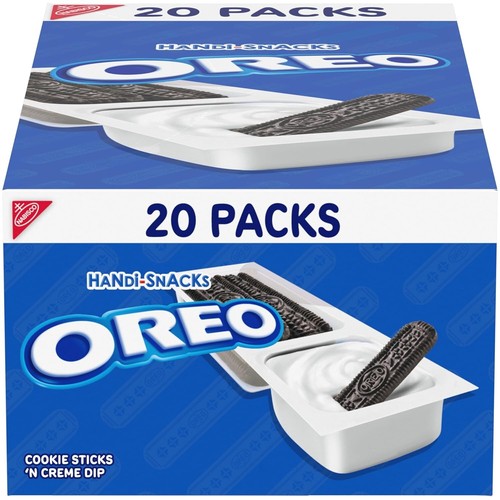 New Handi-Snacks OREO Cookie Sticks 'N Creme Dip Snack Packs, 20 Snack Packs