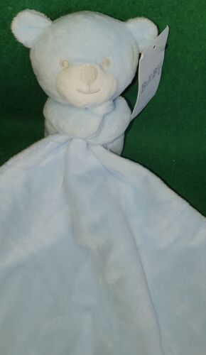 NEW WITH TAGS! MATALAN ~ SOFT, PLUSH, CUDDLY TEDDY BEAR BABY COMFORTER ~ BLUE - Picture 2 of 4