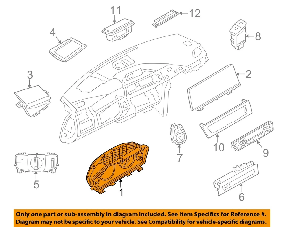 Medidor de velocímetro usado se adapta a: BMW M4 2015 clúster MPH grado A Foto 2 de 4