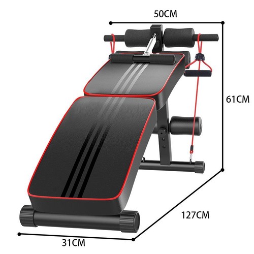Banco SU ajustable plegable para sentarse tabla AB abdominal gimnasio en casa fitness - Imagen 1 de 4