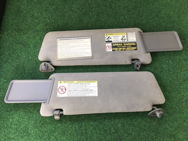 Toyota Tundra Sun Visor Driver Passenger Side Set Fc43 Tan Brown 2000