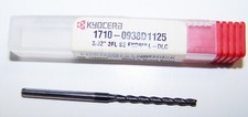 3/32" .0938"  CARBIDE END MILL 3 FLUTE LONG DLC - KYOCERA 1710-0938D1125