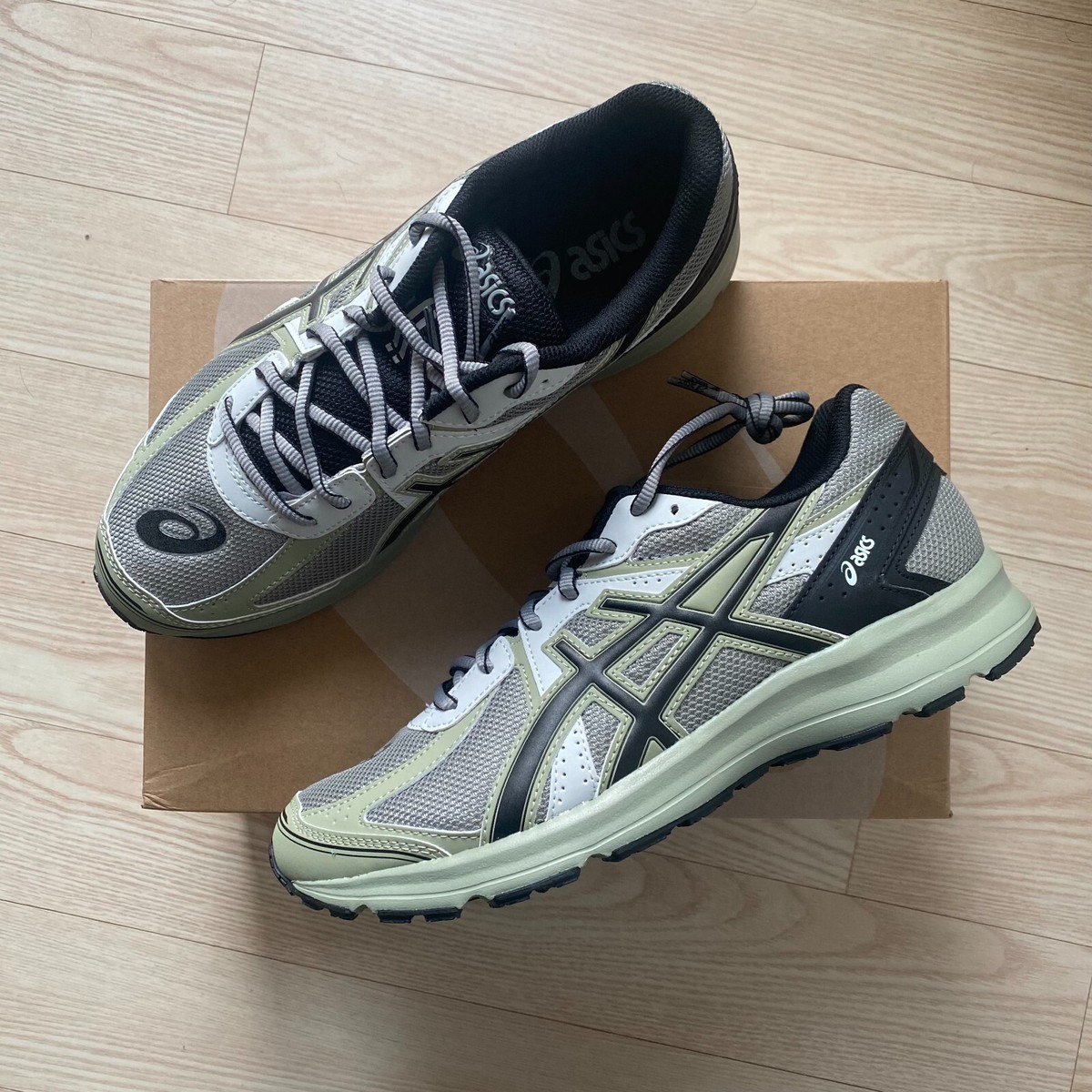 Asics Jog 100 S Mens Running Shoes Wide(2E) Green ✓Multiple