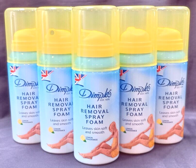 Aboxov® 5 x 100ml Dimples Soft & Smooth Lemon Hair Removal Spray Foam