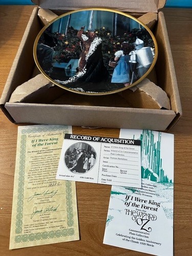 Set of 9 The Wizard of Oz Commemorative Plate Collection. Hamilton Collection - Picture 13 of 24