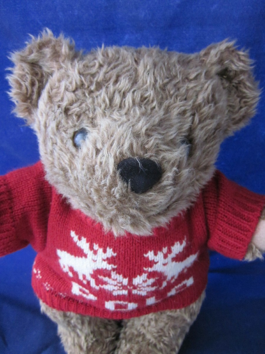 POLO RALPH LAUREN Teddy Bear 1998 Red Reindeer Sweater Christmas