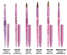 Mia Secret KOLINSKY ART BRUSH 6OR, 7OR, 8OR,10OR, 3D - PICK YOUR BRUSH