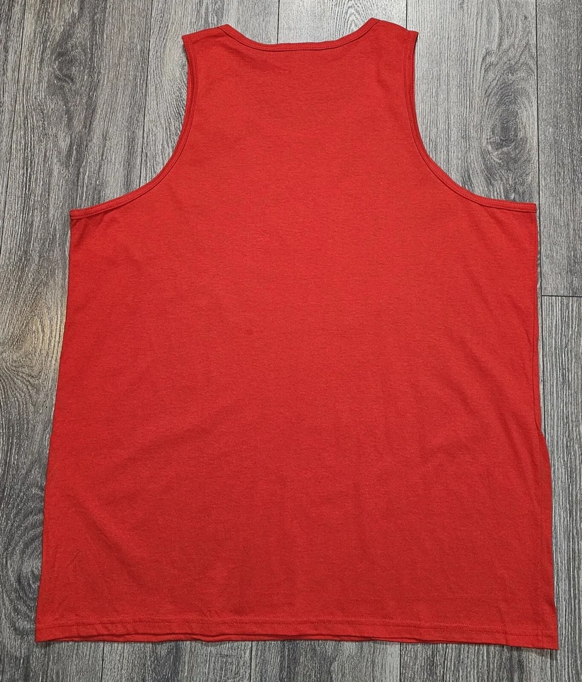 Camiseta sin mangas San Francisco 49ers Prospecter con estampado gráfico roja para hombre talla 3XL Gildan Foto 2 de 4