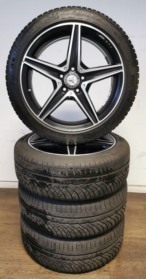 4 Winterreifen 225 45 R18 Mercedes Benz C KLASSE W205 18" AMG Alufelgen. - Bild 2 von 4