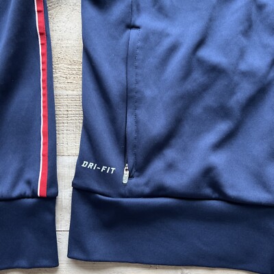 Nike Boston Red Sox Track Jacket Mens Large Blue Full Zip