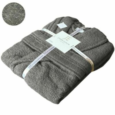 Unisex 100% Egyptian Cotton Terry Towelling Shawl Collar Hooded Bathrobe Gown