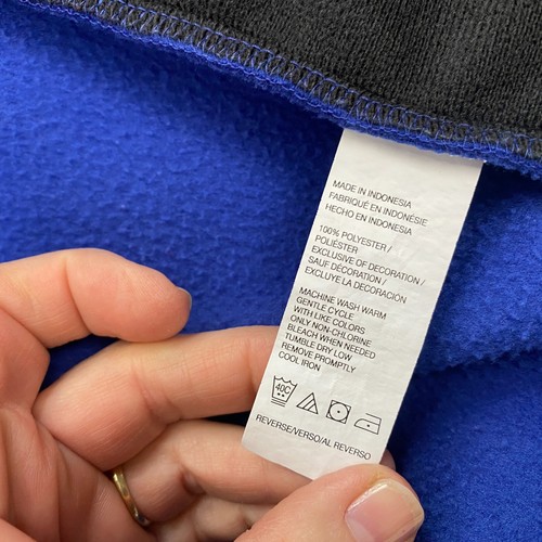Izod Fleece Vest Jacket Mens XL Blue Pockets Sleeveless Lightweight Full Zip Up - Picture 8 of 9
