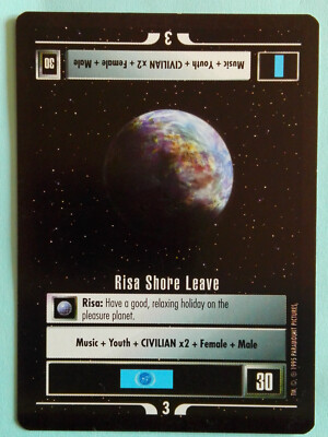 Star Trek CCG - Mission: Risa Shore Leave (rare)