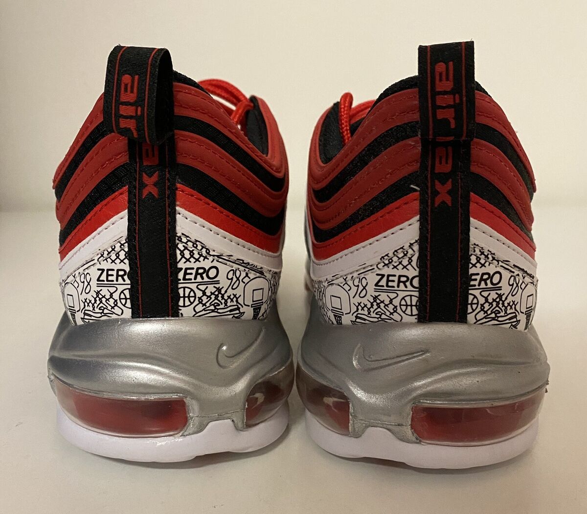 Nike Air Max 97 Jayson Tatum The Deuce Red Black White Mens Nike Air Max 97 Jayson Tatum The Deuce Red Black White Mens