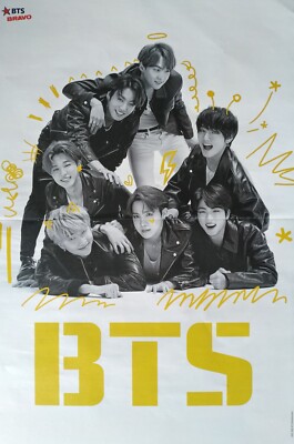 BTS - A3 Poster (42 x 28 cm) - Rare Bangtan Boys Clippings German BRAVO Magazine